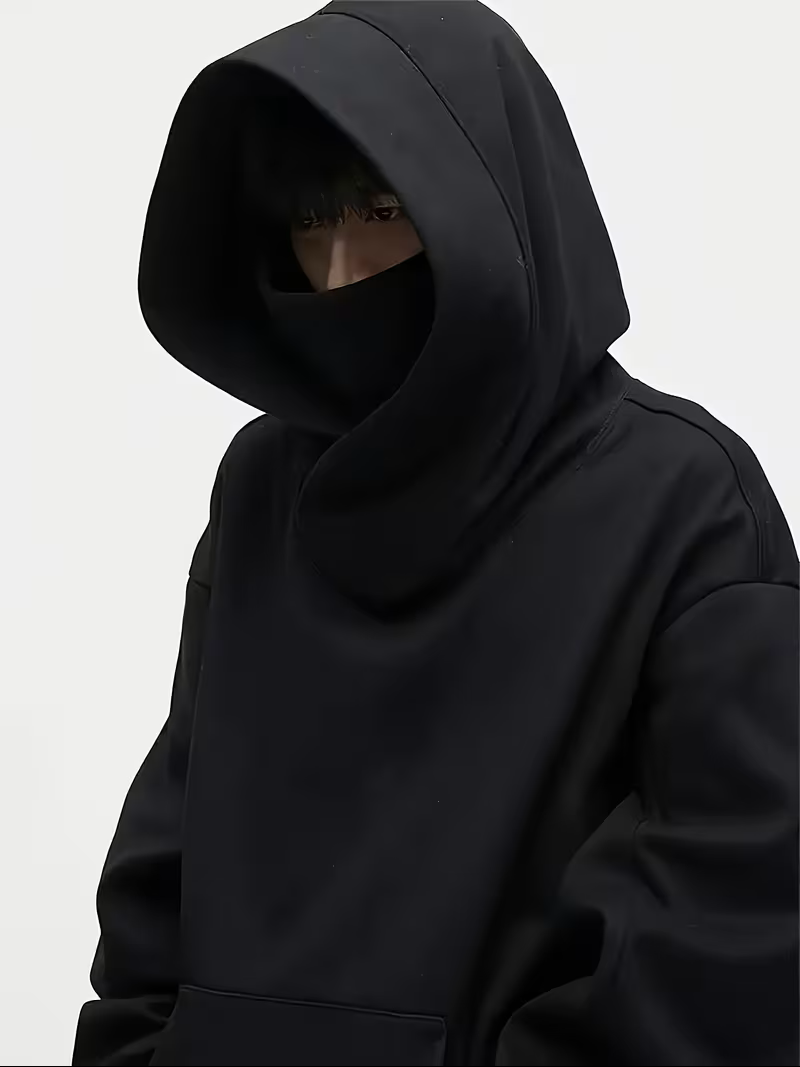 Evelyn | High Neck Oversized Hoodie with Kangaroo Pocket