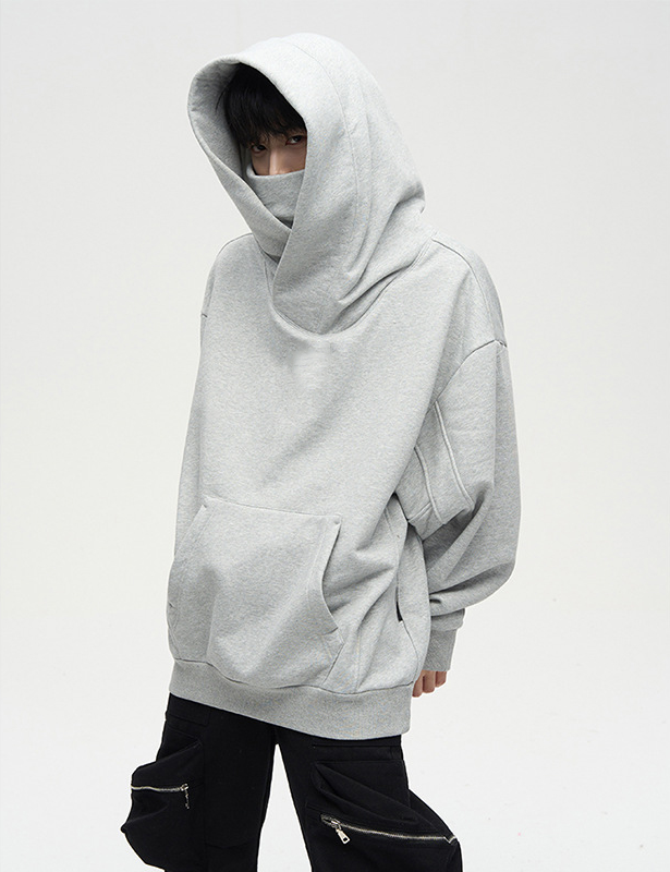Evelyn | High Neck Oversized Hoodie with Kangaroo Pocket